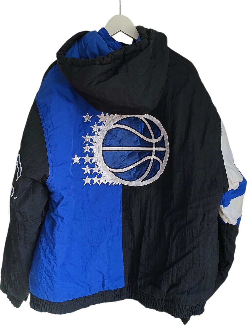 VTG 90s NBA Orlando Magic Starter Button Up Hooded Jacket Size M